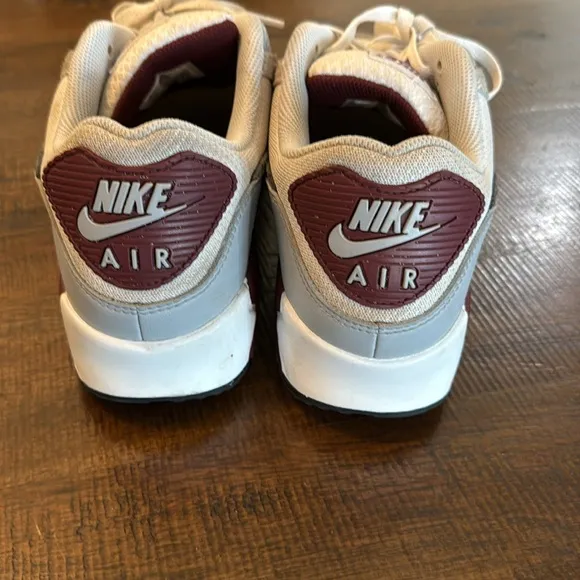 Nike Air Max Sneakers in Beige and Burgundy