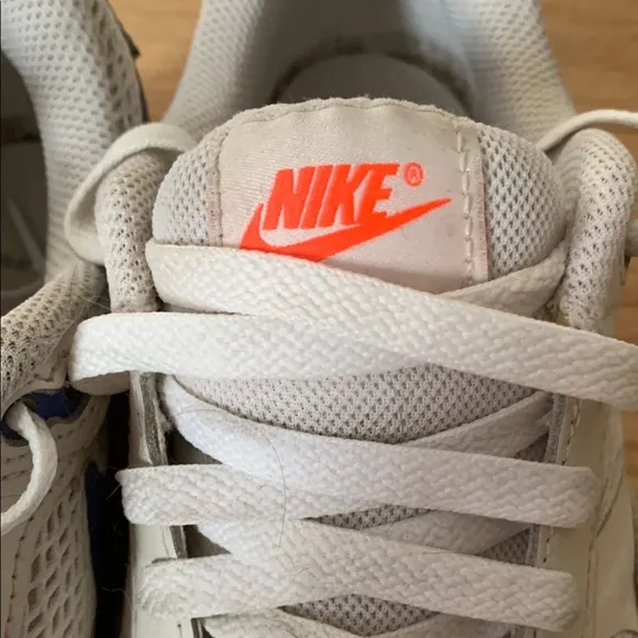 Nike Air Max Sneakers with Orange and Blue Accents