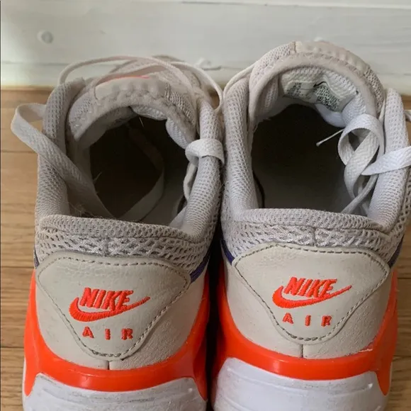 Nike Air Max Sneakers with Orange and Blue Accents