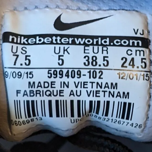 Nike Air Max Thea Shoes White Black Sneakers