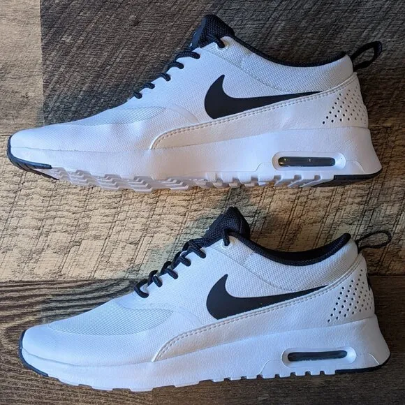 Nike Air Max Thea Shoes White Black Sneakers