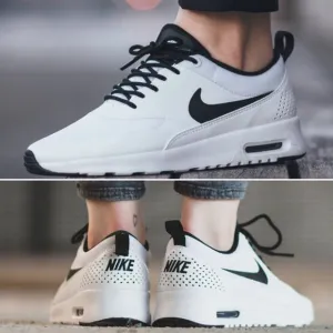 Nike Air Max Thea Shoes White Black Sneakers