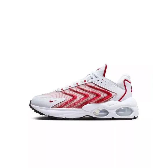 Nike Air Max TW DQ3984-104 Sneakers Men's White Red Lace Up Casual Shoes NR8571