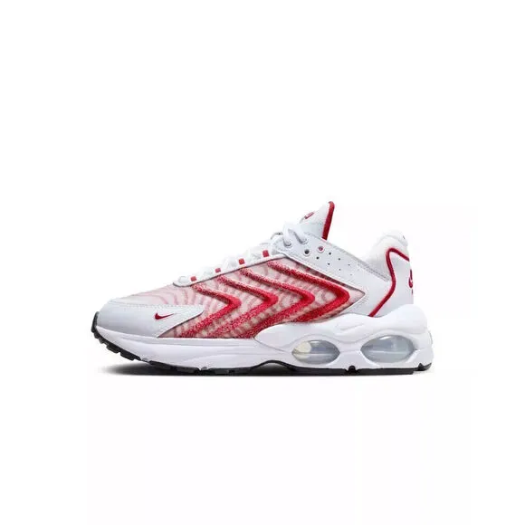 Nike Air Max TW DQ3984-104 Sneakers Men's White Red Lace Up Casual Shoes NR8571