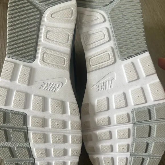 Nike Air Max White and Blue Sneakers