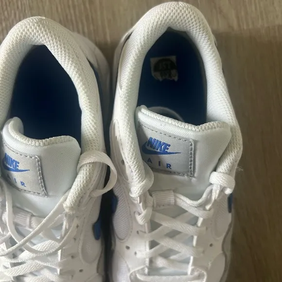 Nike Air Max White and Blue Sneakers