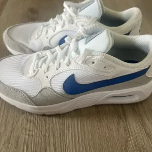 Nike Air Max White and Blue Sneakers