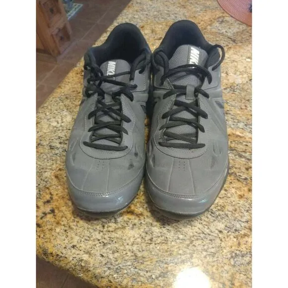 Nike Air Ring Leader Low 2 Basketball Shoes 637805-006 Size 11 Gray Sneakers