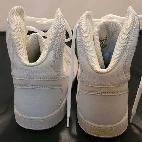 Nike Air Son of Force Hi Top Basketball athletic shoes white leather size 8.5