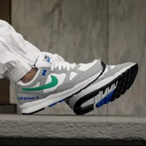 Nike Air Span II Sneakers - Gray and Green