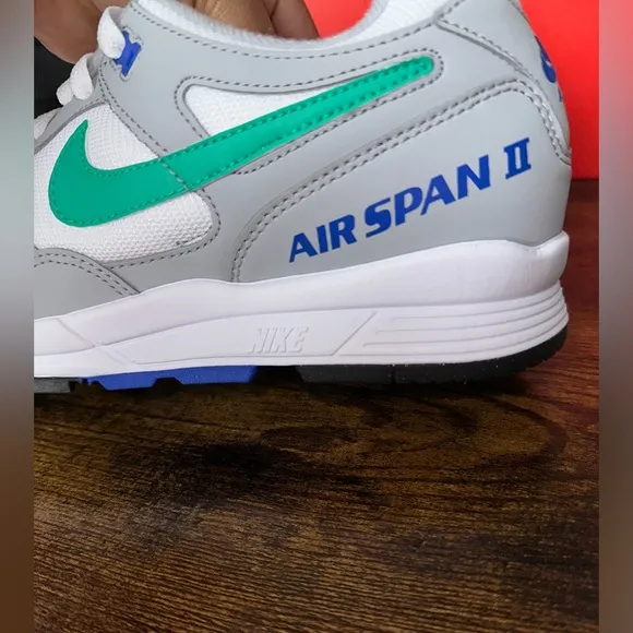 Nike Air Span II Sneakers - Gray and Green