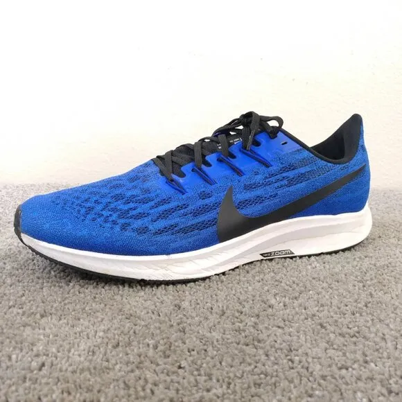 Nike Air Zoom Pegasus 36 Mens Size 13 Running Shoes Blue Sneakers AQ2203-400