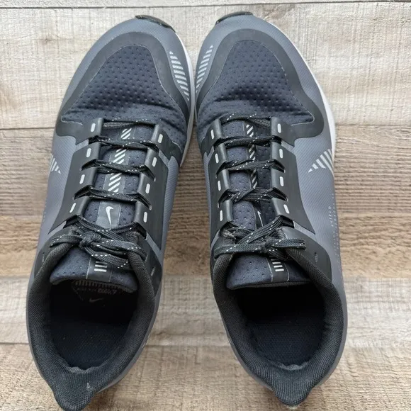 Nike Air Zoom Pegasus 36 Shield Running Shoes Womens 8.5 8 1/2 Cool Grey Black