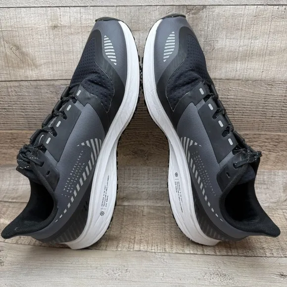 Nike Air Zoom Pegasus 36 Shield Running Shoes Womens 8.5 8 1/2 Cool Grey Black