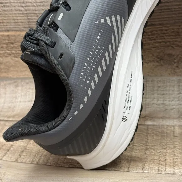 Nike Air Zoom Pegasus 36 Shield Running Shoes Womens 8.5 8 1/2 Cool Grey Black
