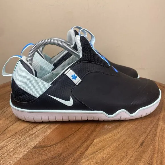Nike Air Zoom Pulse Mens Black Teal Nursing Medical Size 5.5 Slip On Shoes
