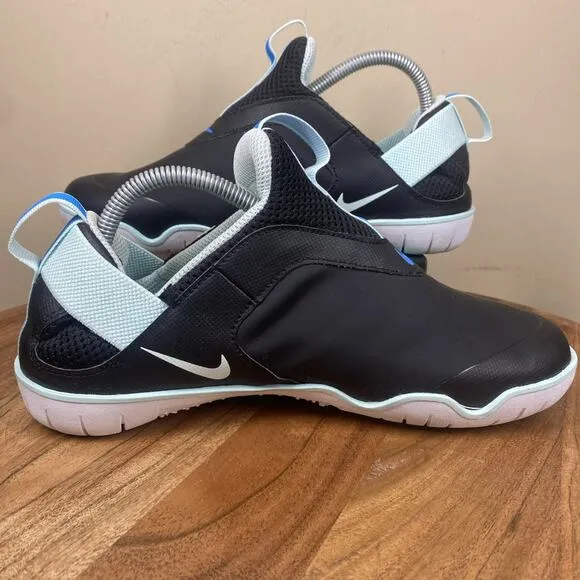 Nike Air Zoom Pulse Mens Black Teal Nursing Medical Size 5.5 Slip On Shoes