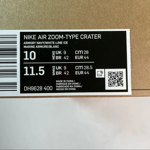 Nike Air Zoom Type Crater Mens Sz 10 Recycled Sneakers Lightweight Running Shoes