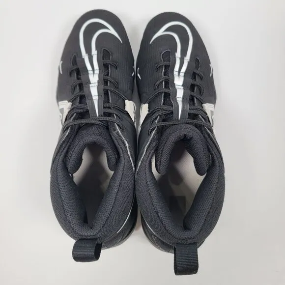 Nike Alpha Menace 3 Shark Men’s Black &amp; White Football Cleats CV0582-001 US Sz 8