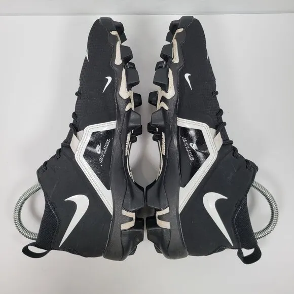 Nike Alpha Menace 3 Shark Men’s Black &amp; White Football Cleats CV0582-001 US Sz 8