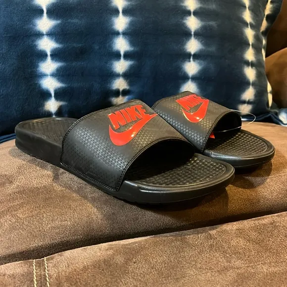 Nike Benassi JDI slides sandals shoes new 343880 060 Mens Size 12