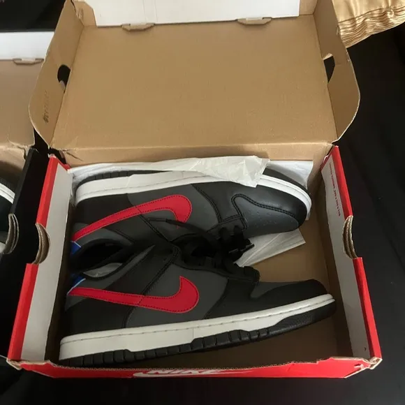 Nike Black and Red Sneakers
