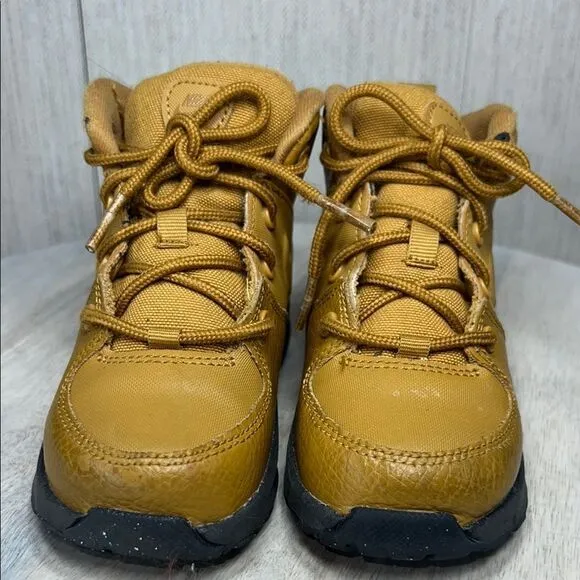 Nike Black and Tan Durable High-Top Boots