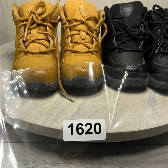 Nike Black and Tan Durable High-Top Boots