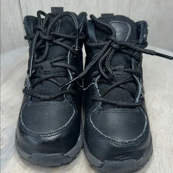 Nike Black and Tan Durable High-Top Boots
