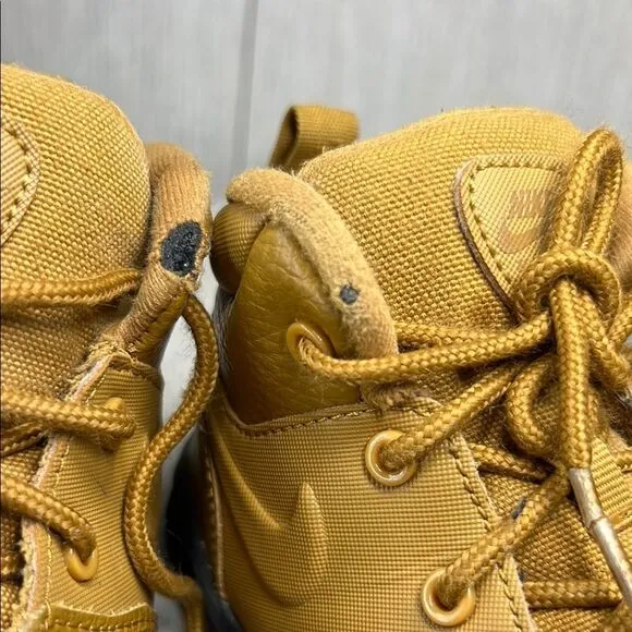 Nike Black and Tan Durable High-Top Boots