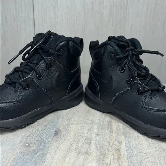 Nike Black and Tan Durable High-Top Boots
