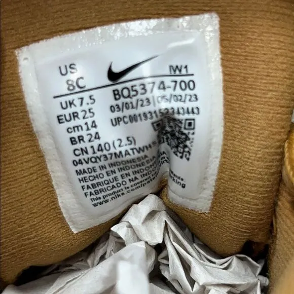 Nike Black and Tan Durable High-Top Boots