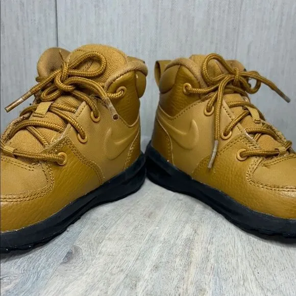 Nike Black and Tan Durable High-Top Boots
