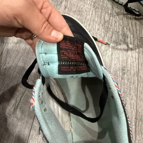 Nike Black and Teal Sneakers