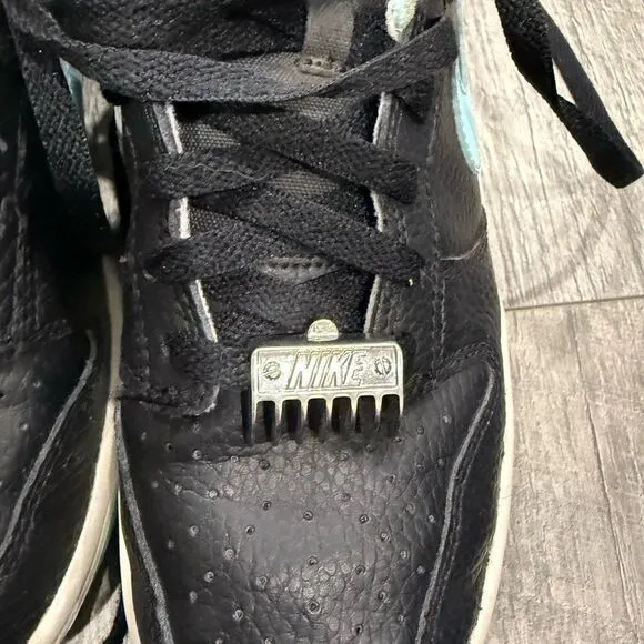 Nike Black and Teal Sneakers