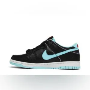 Nike Black and Teal Sneakers