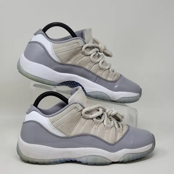 Nike Boys Air Jordan 11 528896-140 Gray Basketball Shoes Sneakers Size 6.5Y