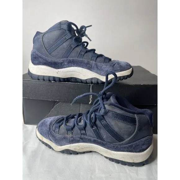 Nike Boys Air Jordan 11 DO3857-441 Blue Basketball Shoes Sneakers Sz 13C No Box