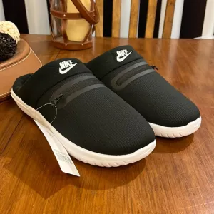Nike Burrow NA zip Slides Slippers Shoes new DJ3130 001 mens sizes black white