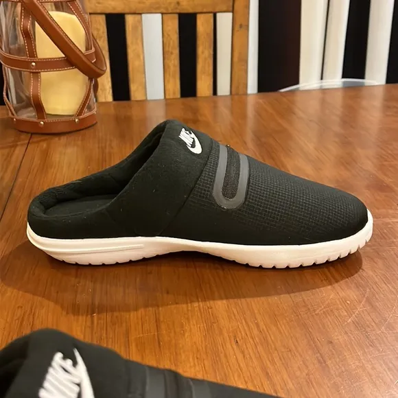 Nike Burrow NA zip Slides Slippers Shoes new DJ3130 001 mens sizes black white