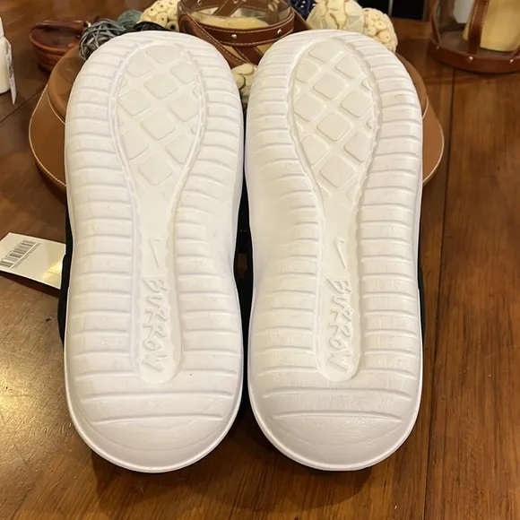 Nike Burrow NA zip Slides Slippers Shoes new DJ3130 001 mens sizes black white