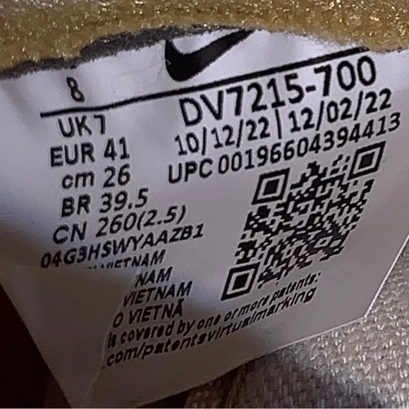 Nike Dunk Hi Premium Wheat Gold Safety Orange Shoes Men’s Sz 8 Women's Sz 9.5