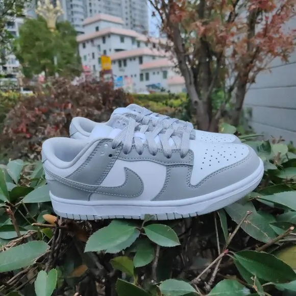 Nike Dunk Low Gray and White Women's sneakers