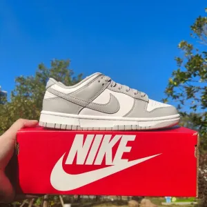 Nike Dunk Low Gray and White Women's sneakers