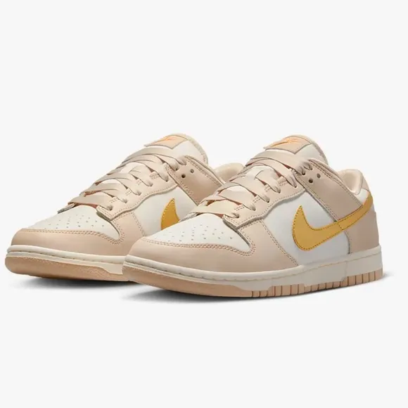 Nike Dunk Low “Phantom Metallic Gold” Sneakers
