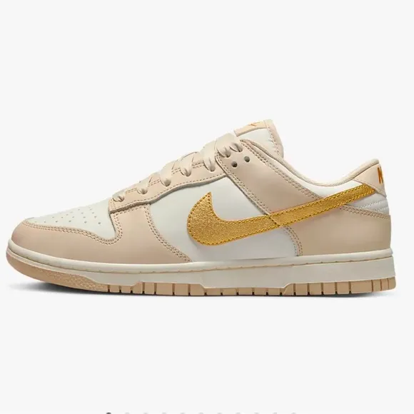 Nike Dunk Low “Phantom Metallic Gold” Sneakers
