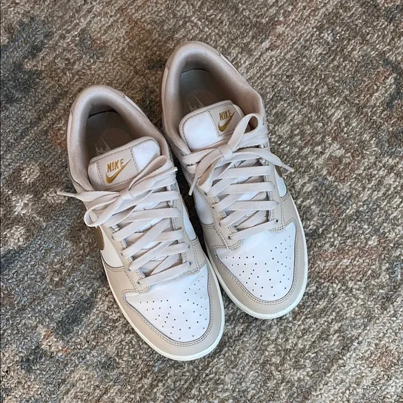 Nike Dunk Low “Phantom Metallic Gold” Sneakers