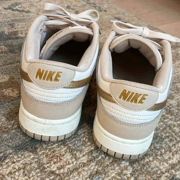 Nike Dunk Low “Phantom Metallic Gold” Sneakers