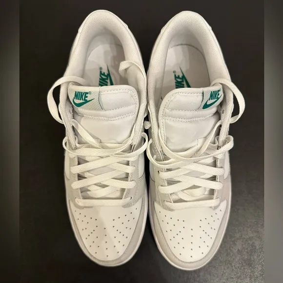 Nike Dunk Low Retro - Summit White/Platinum Tint/White/Malachite (9M/10.5W)
