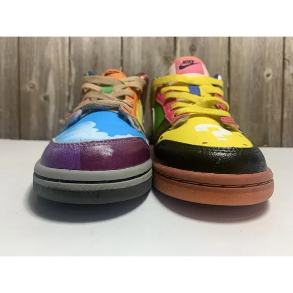 Nike Dunk What The Mario (GS) Size 3Y - DH0952-100 Super Mario Shoes